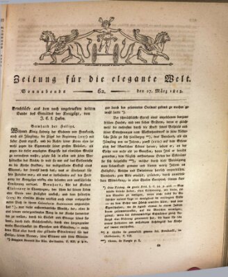 Zeitung für die elegante Welt Samstag 27. März 1813