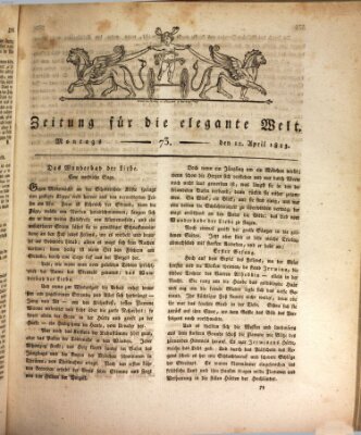 Zeitung für die elegante Welt Montag 12. April 1813