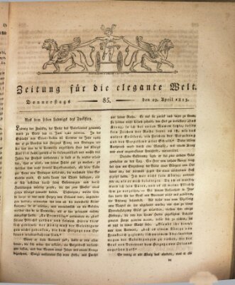 Zeitung für die elegante Welt Donnerstag 29. April 1813