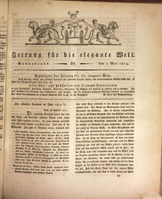 Zeitung für die elegante Welt Samstag 1. Mai 1813