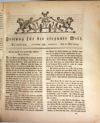 Zeitung für die elegante Welt Dienstag 11. Mai 1813