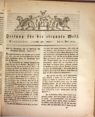 Zeitung für die elegante Welt Samstag 15. Mai 1813