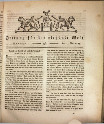 Zeitung für die elegante Welt Montag 17. Mai 1813