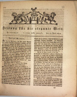 Zeitung für die elegante Welt Freitag 11. Juni 1813