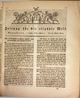 Zeitung für die elegante Welt Samstag 12. Juni 1813