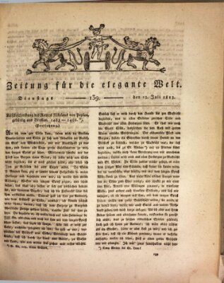 Zeitung für die elegante Welt Dienstag 13. Juli 1813