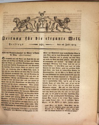 Zeitung für die elegante Welt Freitag 16. Juli 1813