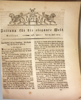 Zeitung für die elegante Welt Montag 19. Juli 1813