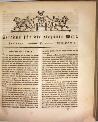 Zeitung für die elegante Welt Freitag 23. Juli 1813