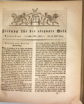 Zeitung für die elegante Welt Donnerstag 29. Juli 1813