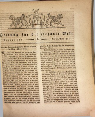 Zeitung für die elegante Welt Samstag 31. Juli 1813