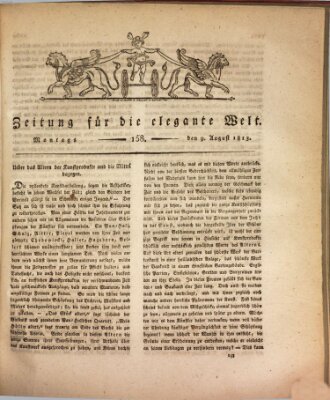 Zeitung für die elegante Welt Montag 9. August 1813