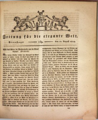 Zeitung für die elegante Welt Dienstag 10. August 1813