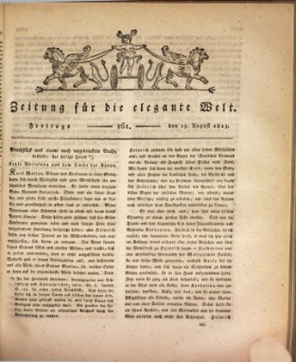 Zeitung für die elegante Welt Freitag 13. August 1813