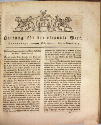 Zeitung für die elegante Welt Donnerstag 19. August 1813