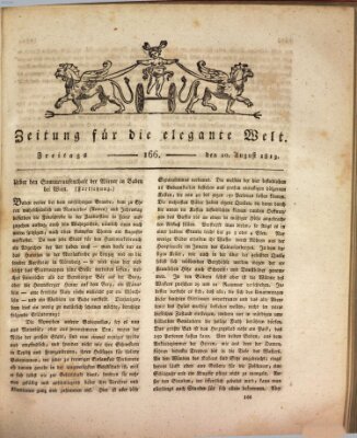 Zeitung für die elegante Welt Freitag 20. August 1813