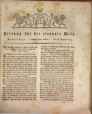 Zeitung für die elegante Welt Donnerstag 26. August 1813