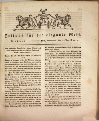 Zeitung für die elegante Welt Freitag 27. August 1813