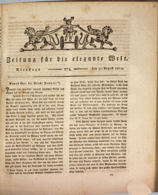 Zeitung für die elegante Welt Dienstag 31. August 1813