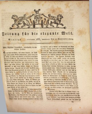 Zeitung für die elegante Welt Montag 13. September 1813