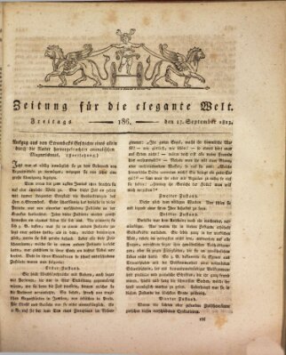 Zeitung für die elegante Welt Freitag 17. September 1813