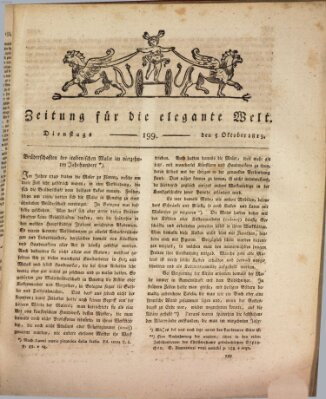 Zeitung für die elegante Welt Dienstag 5. Oktober 1813