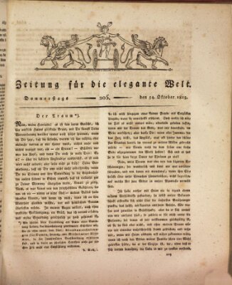 Zeitung für die elegante Welt Donnerstag 14. Oktober 1813