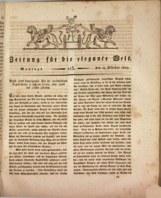 Zeitung für die elegante Welt Montag 25. Oktober 1813