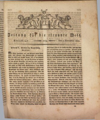 Zeitung für die elegante Welt Dienstag 2. November 1813