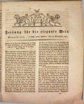 Zeitung für die elegante Welt Samstag 13. November 1813