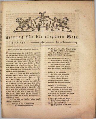 Zeitung für die elegante Welt Freitag 3. Dezember 1813