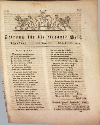 Zeitung für die elegante Welt Dienstag 7. Dezember 1813