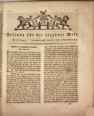 Zeitung für die elegante Welt Freitag 10. Dezember 1813