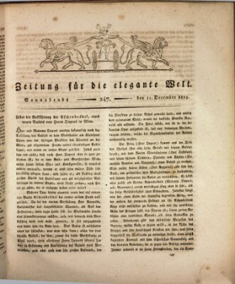 Zeitung für die elegante Welt Samstag 11. Dezember 1813