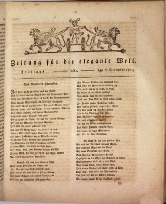 Zeitung für die elegante Welt Freitag 17. Dezember 1813