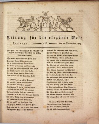 Zeitung für die elegante Welt Freitag 24. Dezember 1813