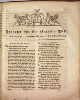 Zeitung für die elegante Welt Dienstag 28. Dezember 1813