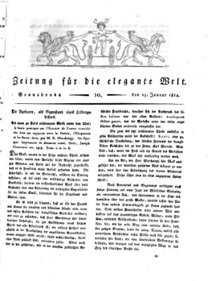 Zeitung für die elegante Welt Samstag 15. Januar 1814