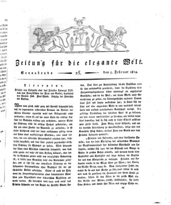 Zeitung für die elegante Welt Samstag 5. Februar 1814