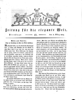 Zeitung für die elegante Welt Dienstag 8. März 1814