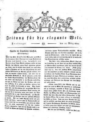 Zeitung für die elegante Welt Freitag 11. März 1814