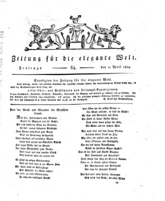 Zeitung für die elegante Welt Freitag 1. April 1814