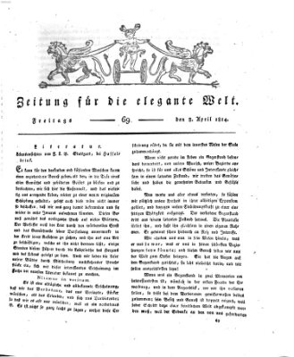 Zeitung für die elegante Welt Freitag 8. April 1814