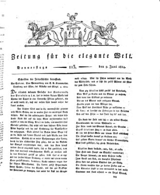 Zeitung für die elegante Welt Donnerstag 9. Juni 1814