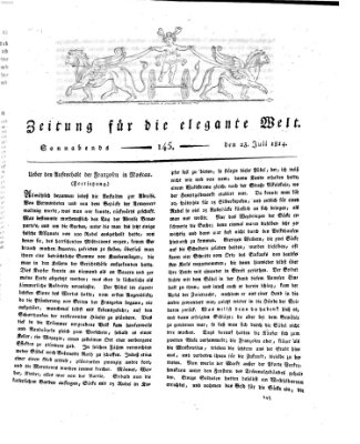 Zeitung für die elegante Welt Samstag 23. Juli 1814