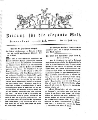 Zeitung für die elegante Welt Donnerstag 28. Juli 1814