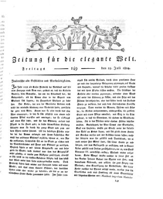 Zeitung für die elegante Welt Freitag 29. Juli 1814