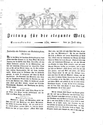 Zeitung für die elegante Welt Samstag 30. Juli 1814