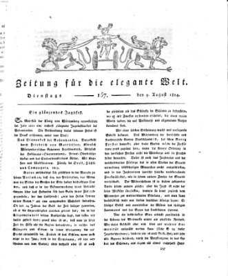 Zeitung für die elegante Welt Dienstag 9. August 1814