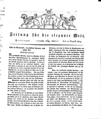 Zeitung für die elegante Welt Freitag 19. August 1814